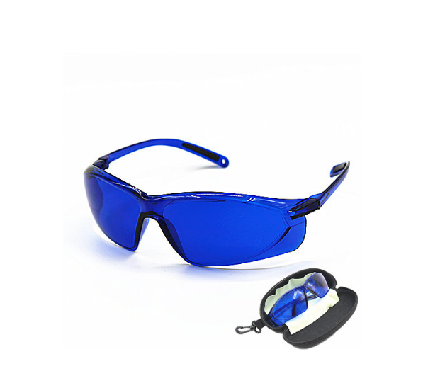 Профессиональные защитные очки для фотоэпиляции (IPL), элос и лазерной эпиляции (синие)_0