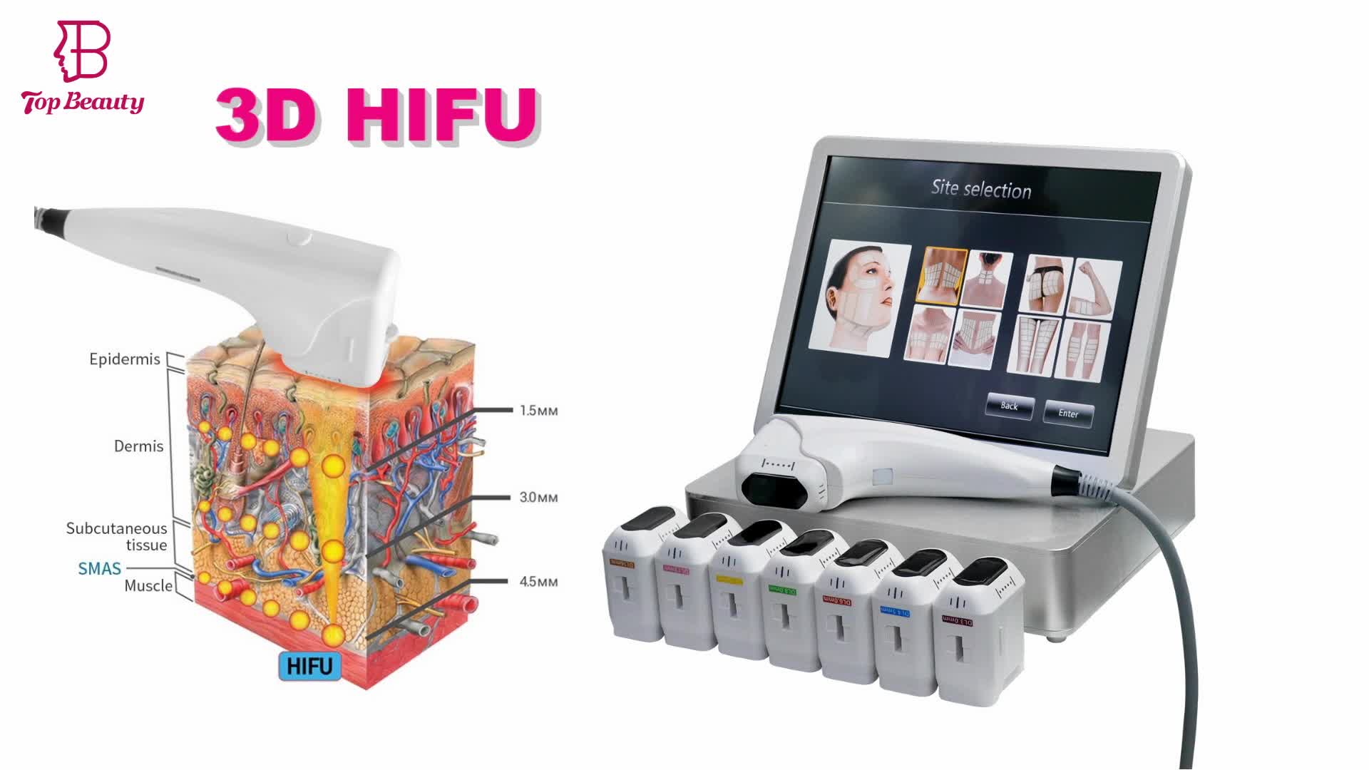Косметологический аппарат 3D HIFU SMAS-лифтинг (2 картриджа)_7
