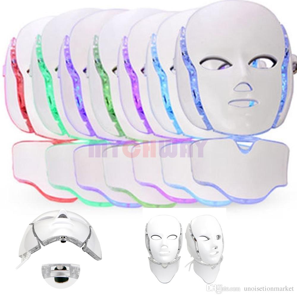 Светодиодная LED маска с функцией микротоков и накладкой для шеи_8
