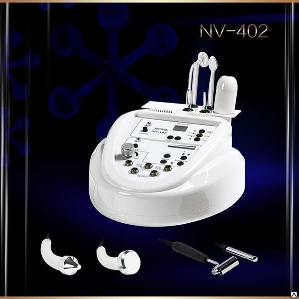 Косметологический аппарат по уходу за кожей 4 в 1: гальваника, дарсонваль, вакуумный массаж и чистка, кислородный спрей NV-401_3
